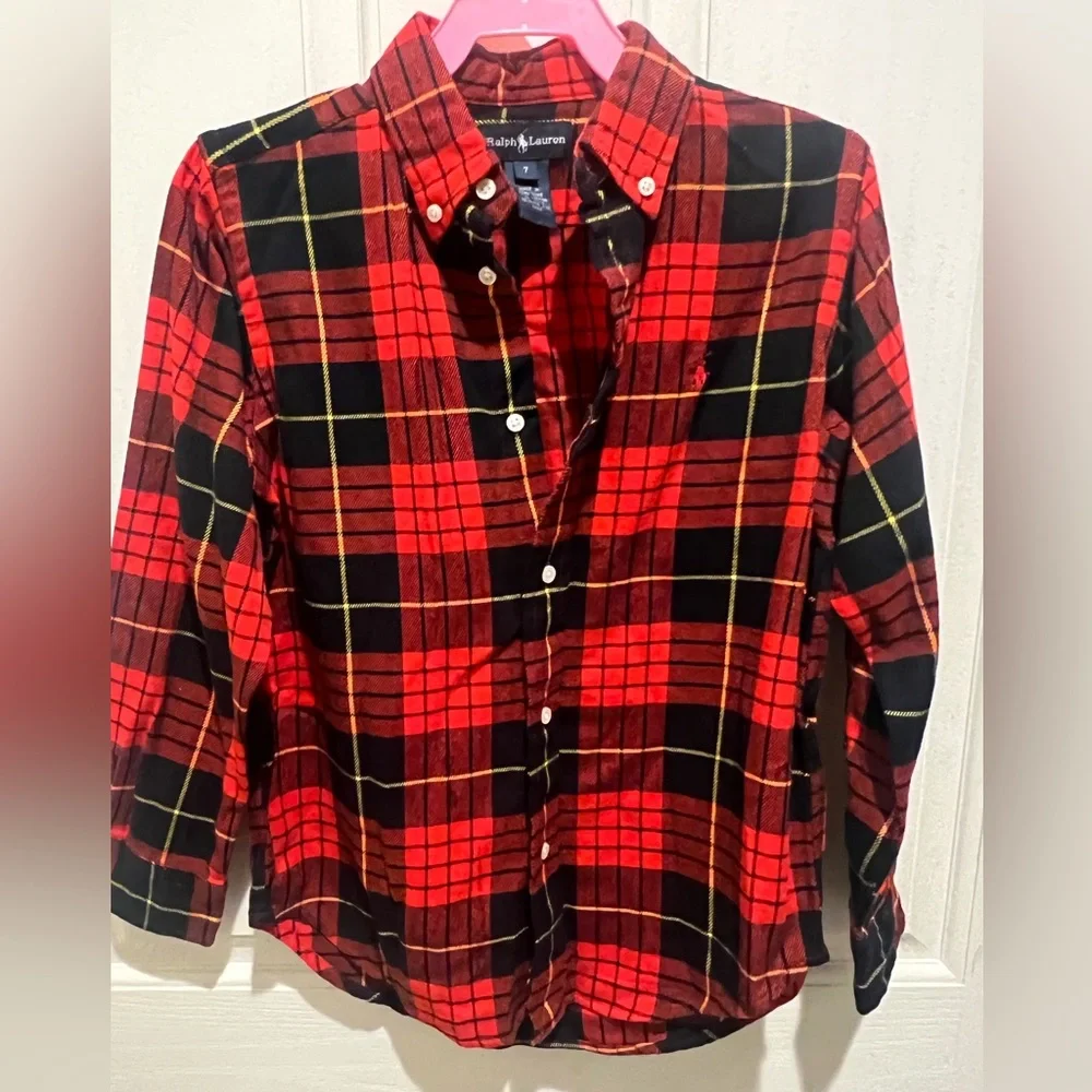 Ralph Lauren Plaid‎ Flannel Button Down